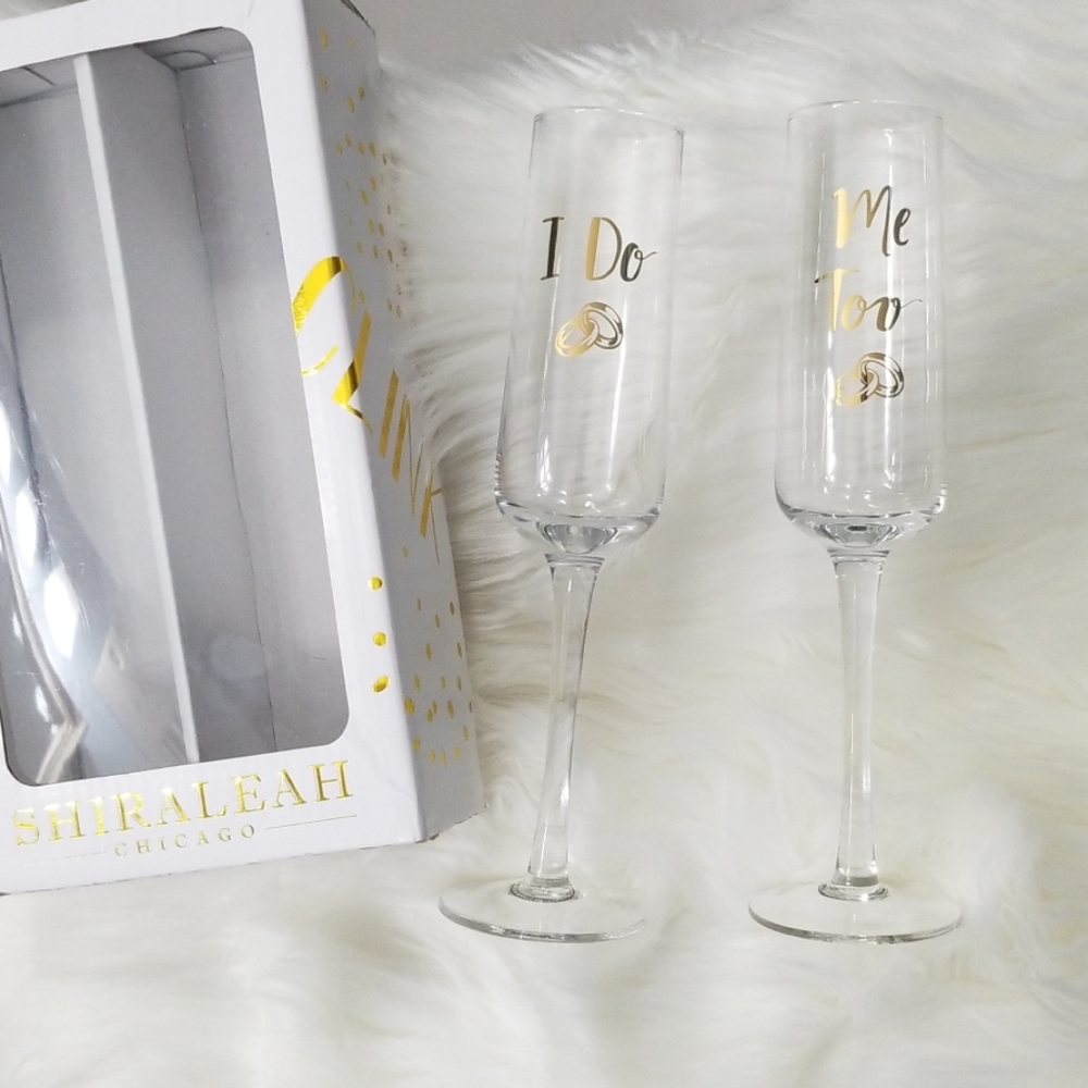 Bride and groom champagne flutes🥂